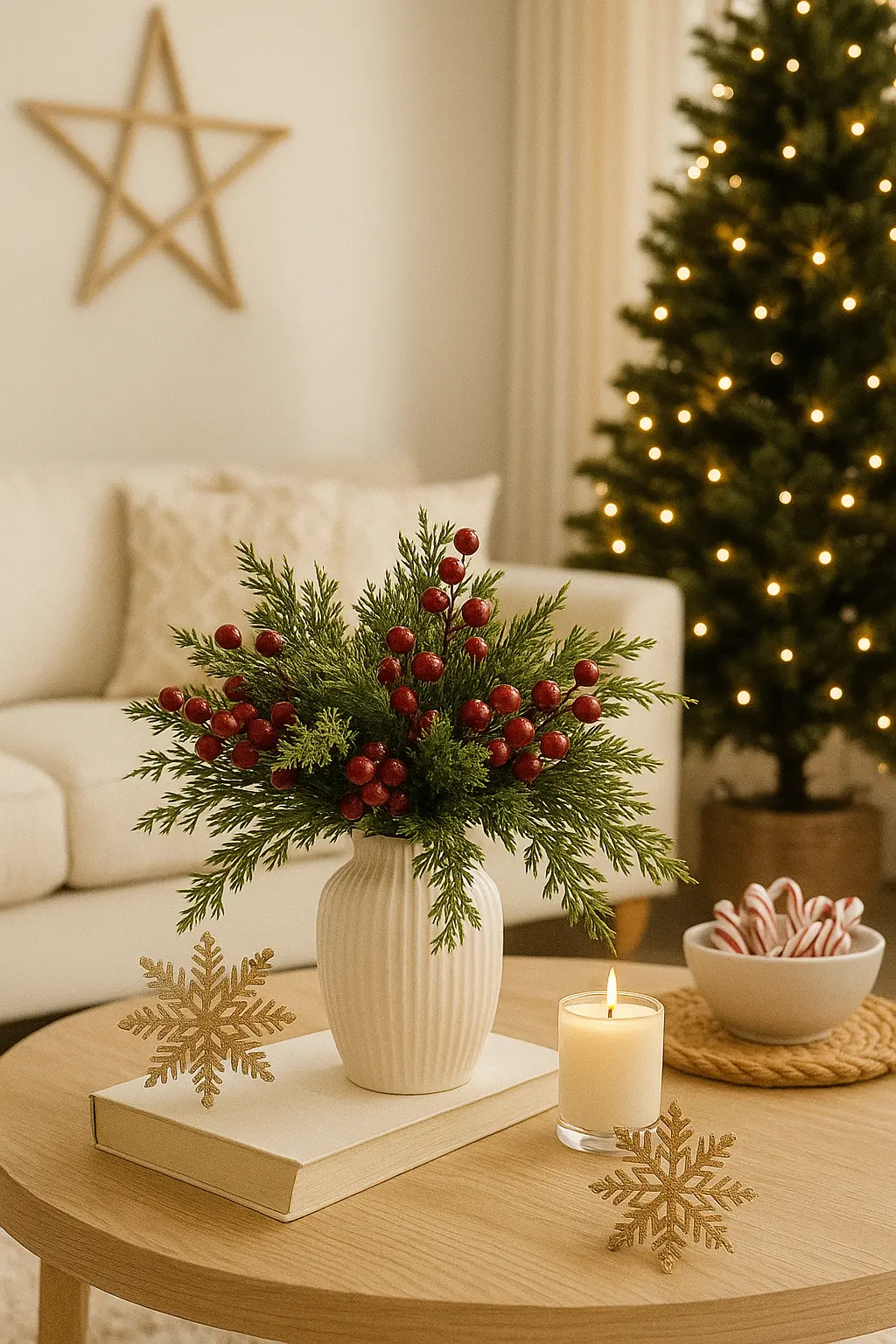 DIY Cozy Christmas Decor with Watayo Pine Branches | Realistic & Reusable Holiday Magic