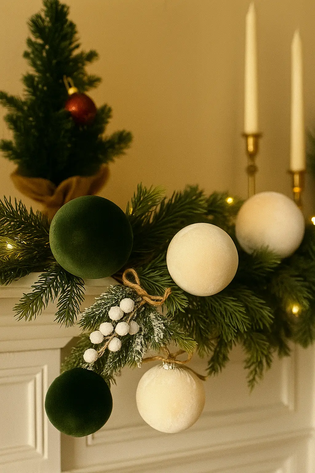 Velvet Christmas Ornaments for a Cozy Elegant Holiday Tree Decor