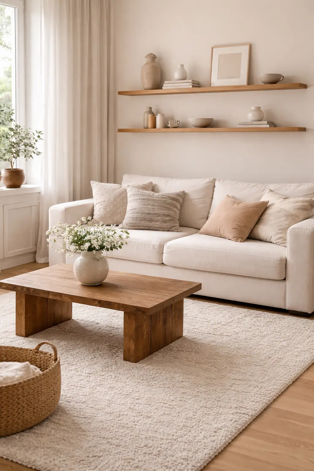 Declutter Your Living Room for a Calm and Cozy Home