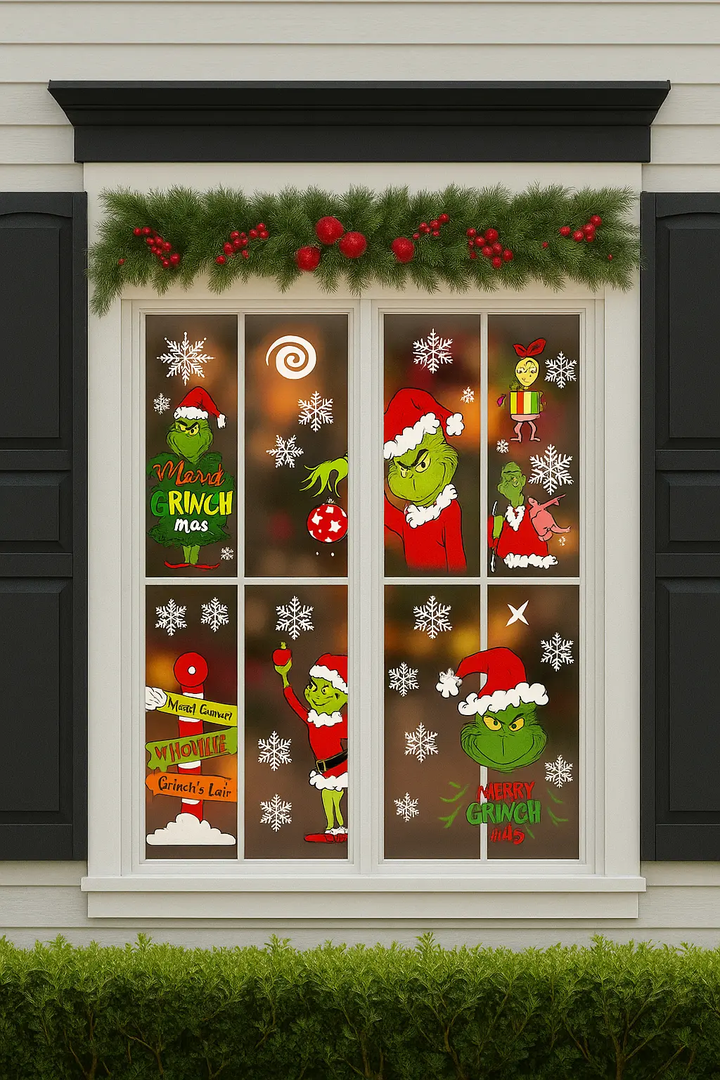 Christmas window clings decor easy holiday ideas