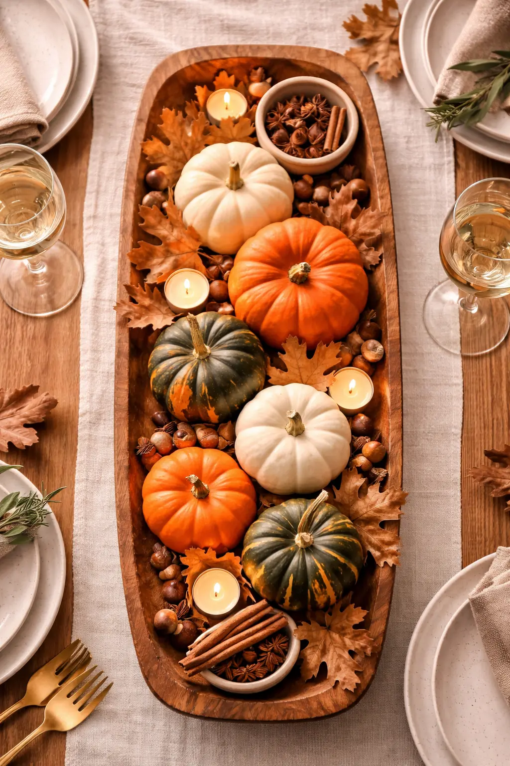 Low Thanksgiving Centerpiece Ideas That Don't Block the Conversation