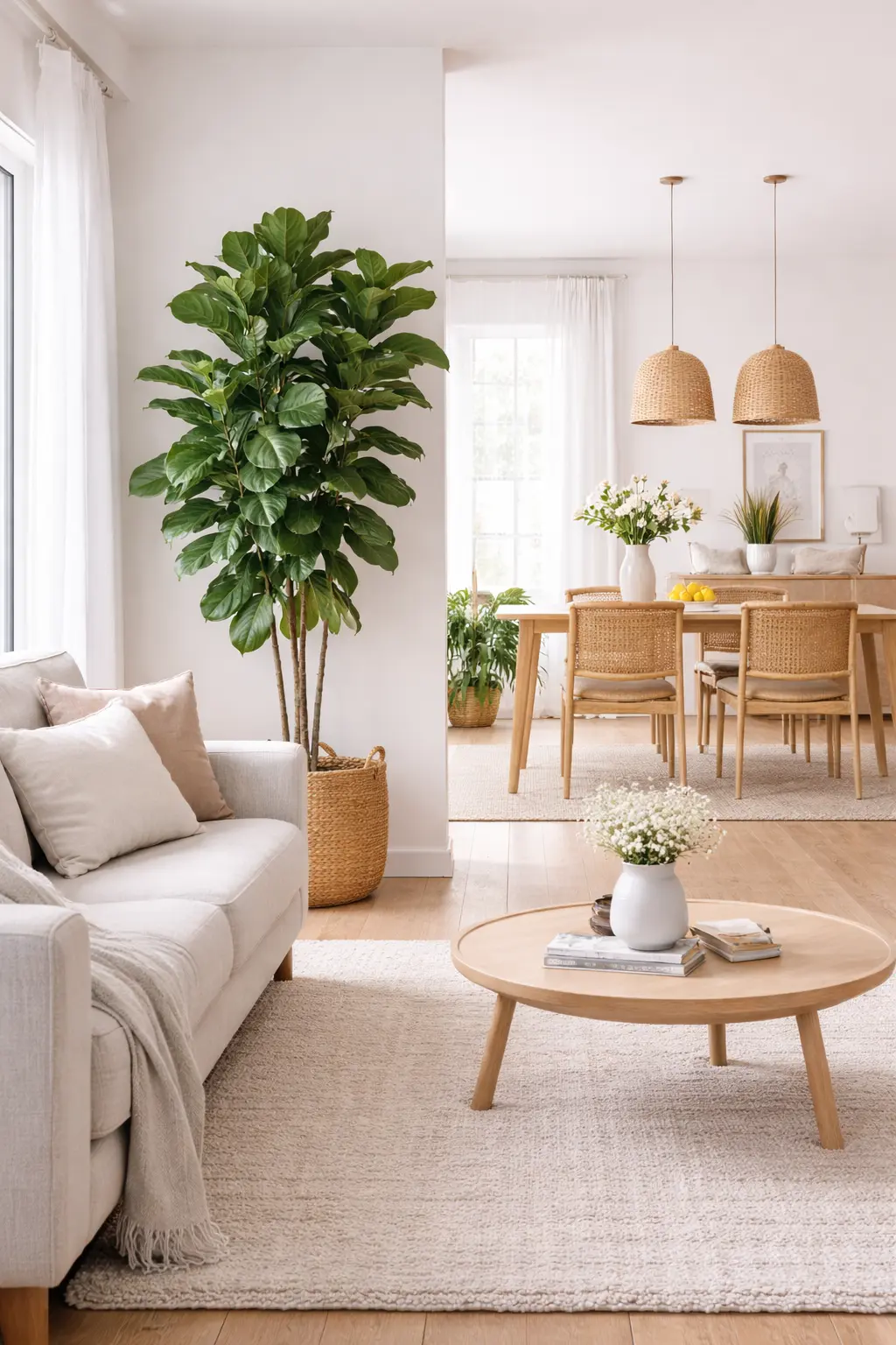 Use Indoor Plants as Natural Room Dividers in Open Spaces