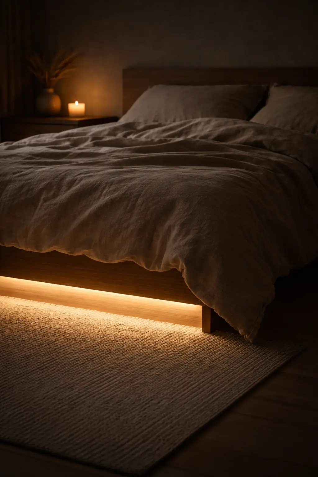 Night Pathway Lighting Ideas for Minimalist Bedrooms