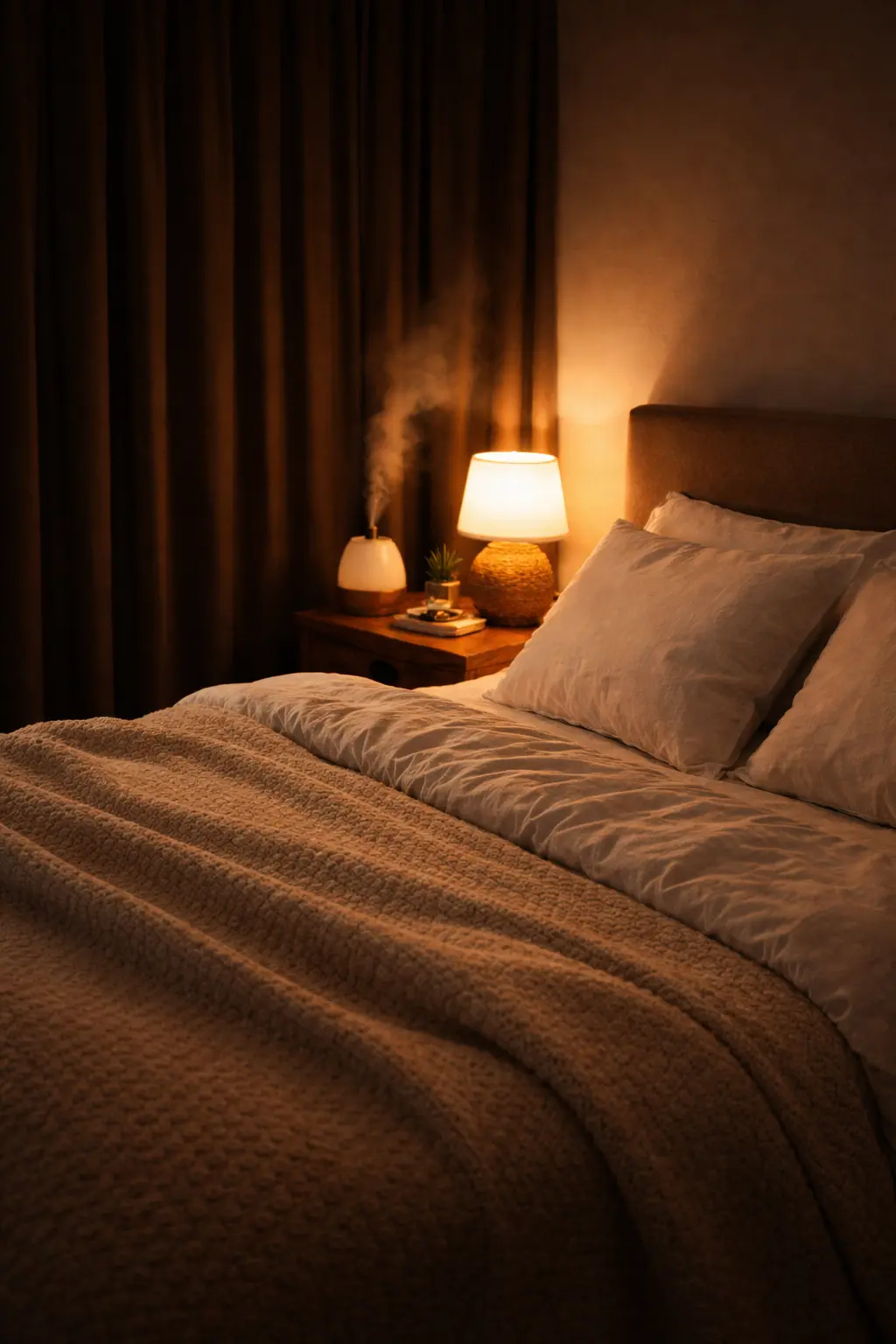 Sleep-Friendly Bedroom Setup – Cozy Nighttime Environment Ideas