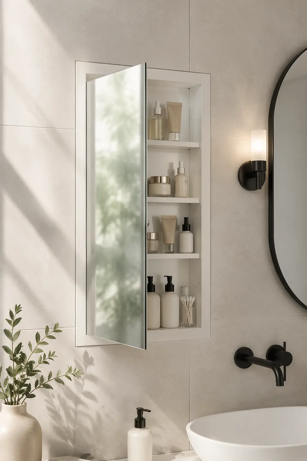 Medicine Cabinet Mirror: Hidden Storage, Elegant Style