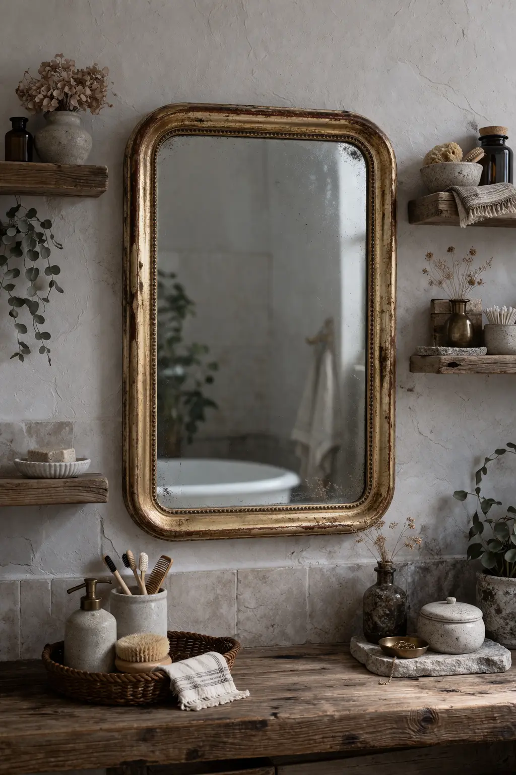Antique Mirror: Lived-In Luxury for Your Bathroom
