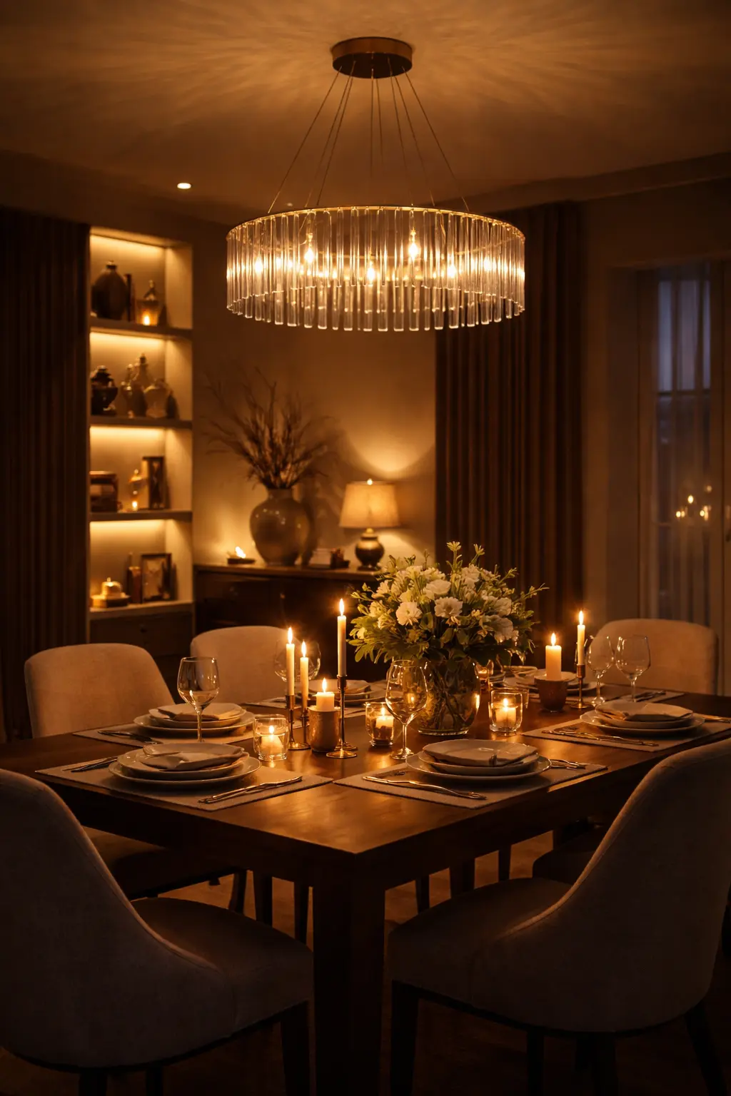 Dining Room Lighting Ideas: Layered Lighting for Cozy Atmosphere