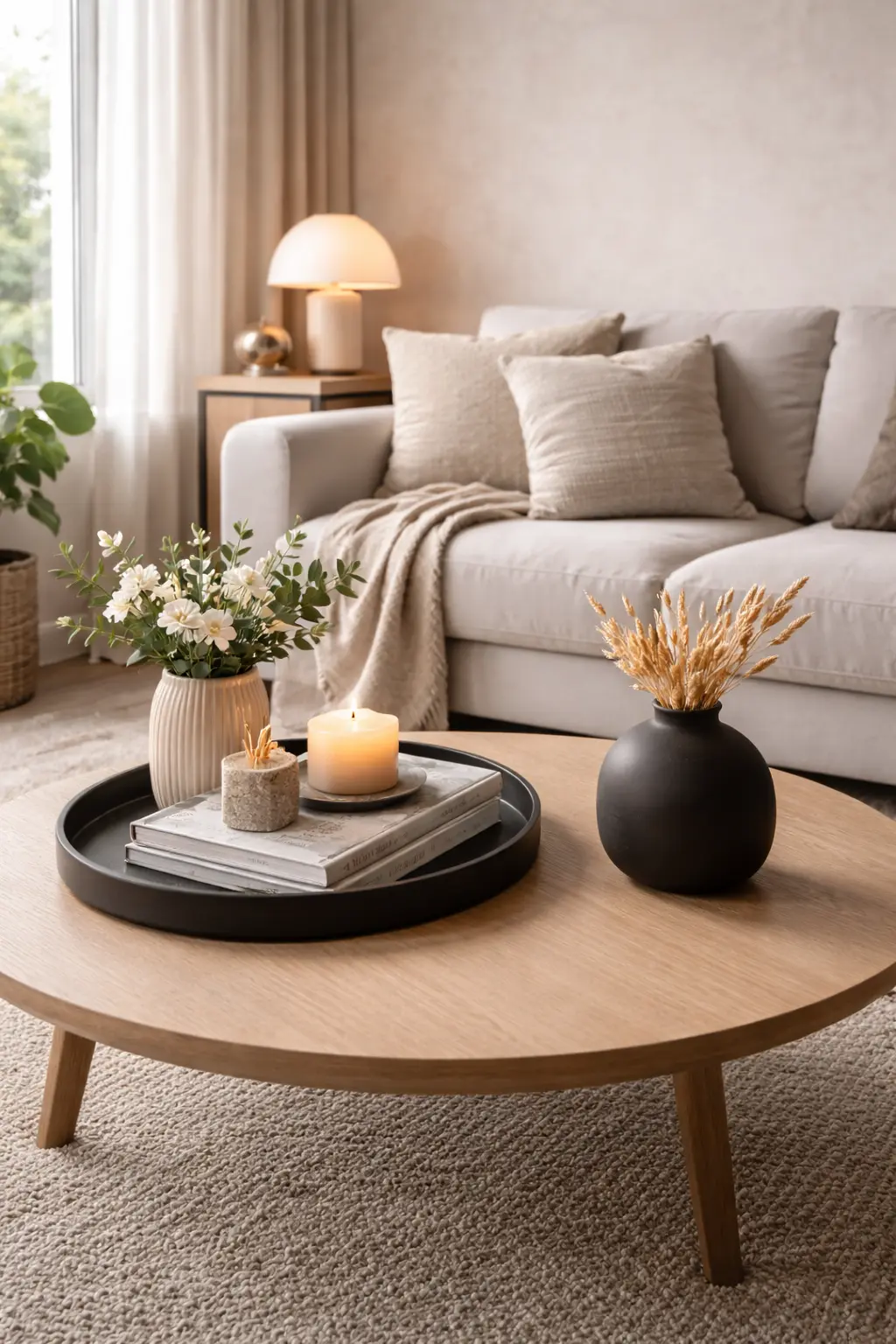 Asymmetric Coffee Table Styling for a Modern, Relaxed Look