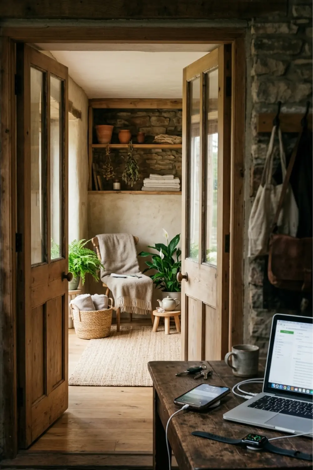 Technology Free Wellness Room for True Relaxation