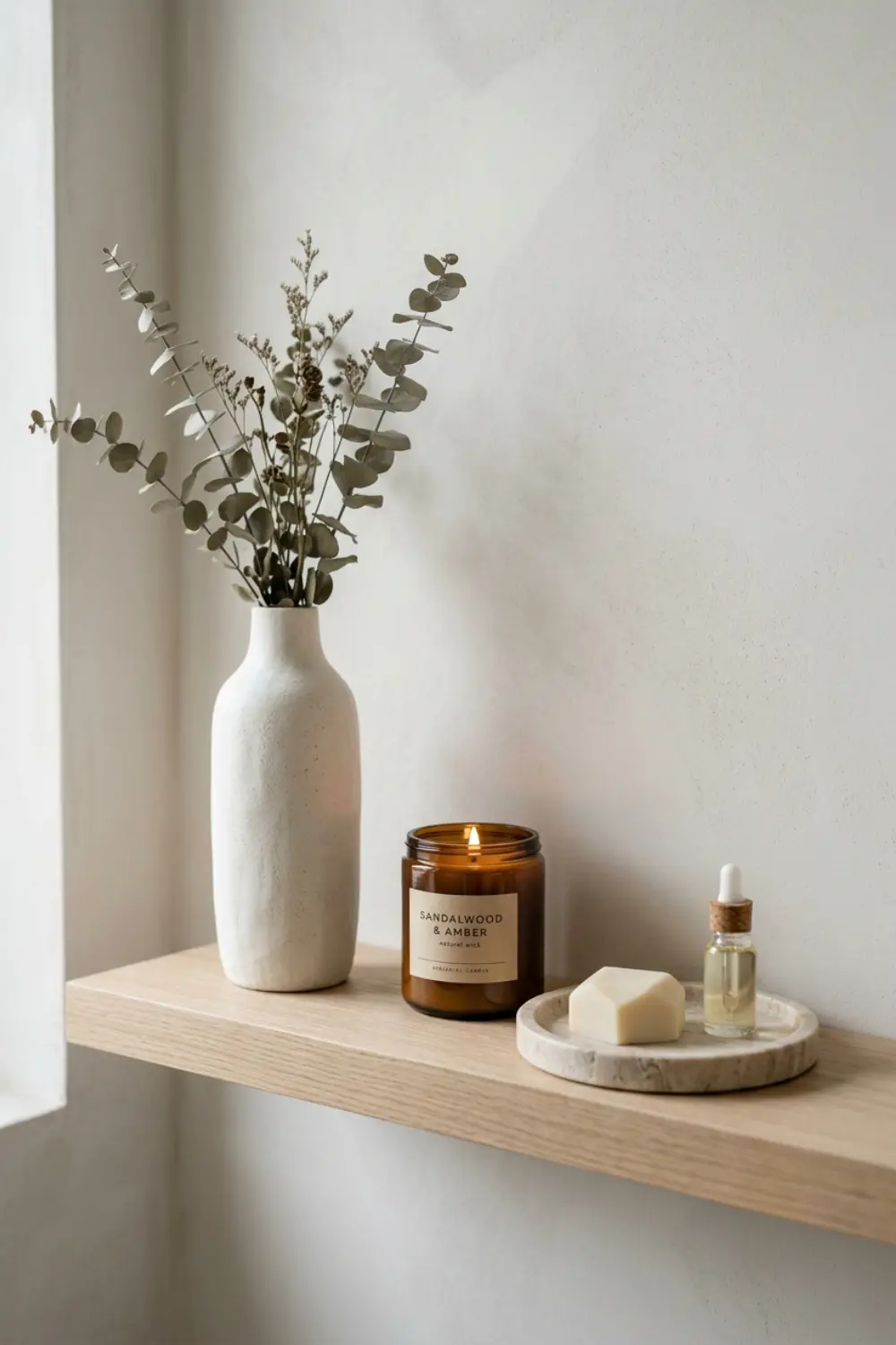 Style Your Bathroom Shelf in Triangles, Not Lines