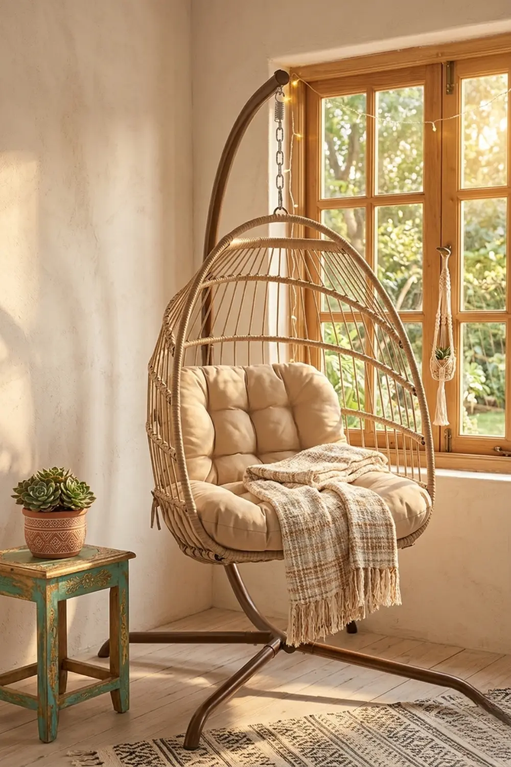 Hanging Chair Corner Ideas That Add Playful Bohemian Style to Rooms