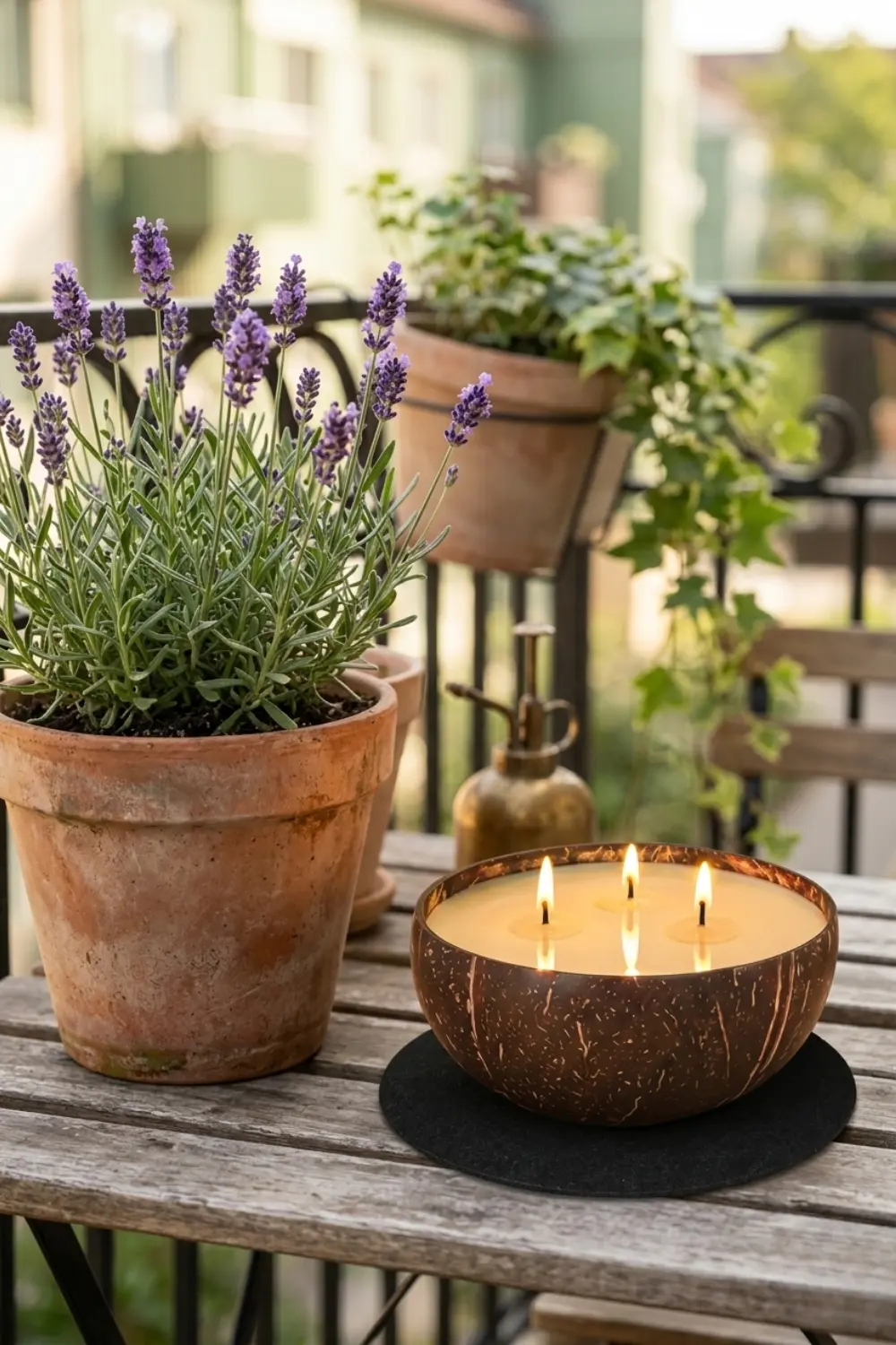 Add Scented Plants and Candles to Your Balcony for a Full Sensory Experienceom Spaces