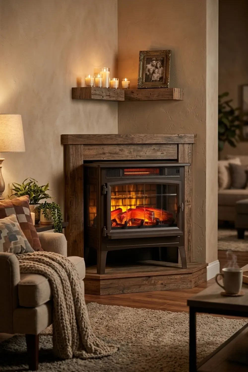 Corner Electric Fireplace Solutions for Cozy Ambiance Without Renovation