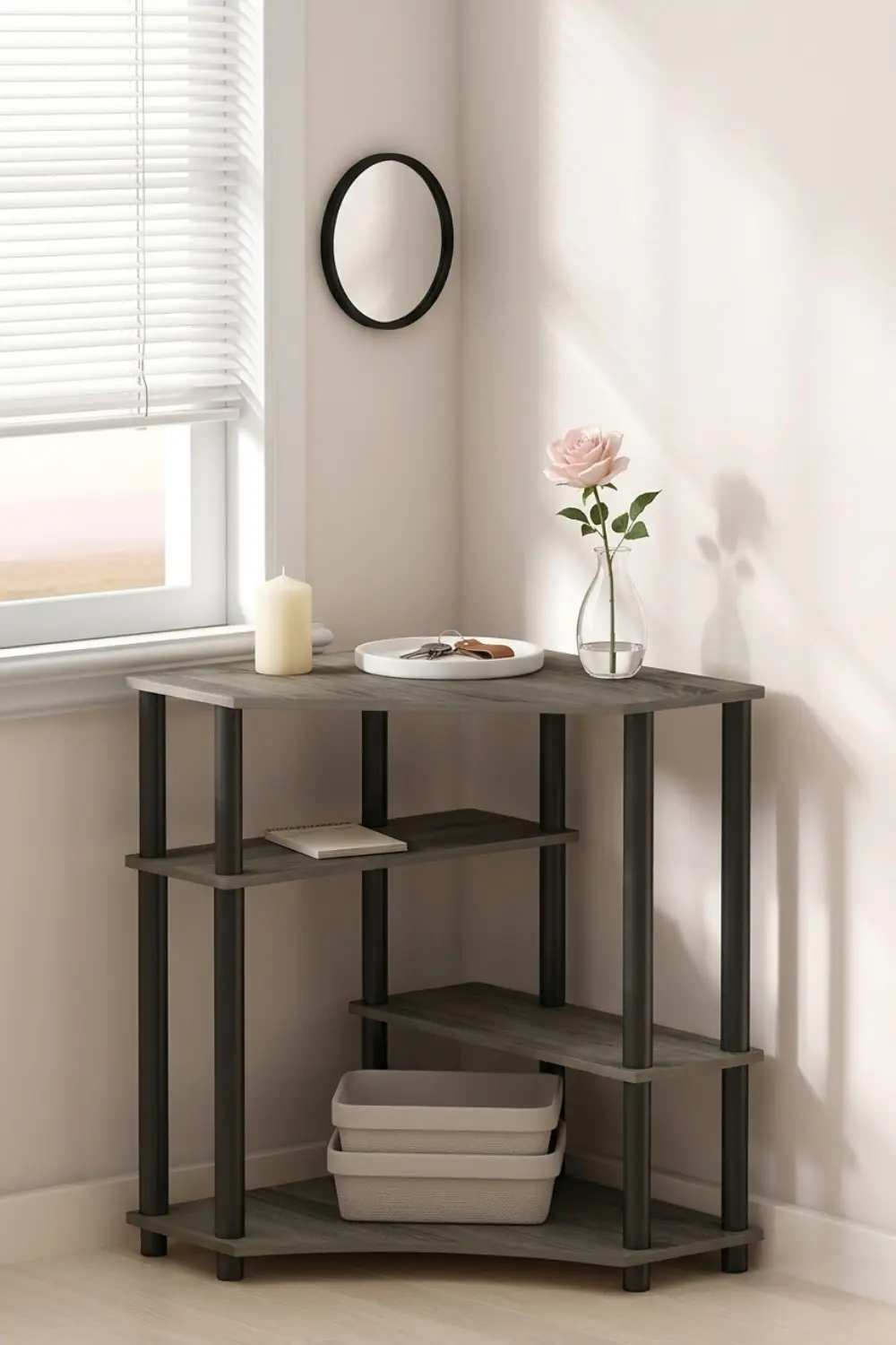 Corner Console Table Styling for Small Entryways and Tight Spaces