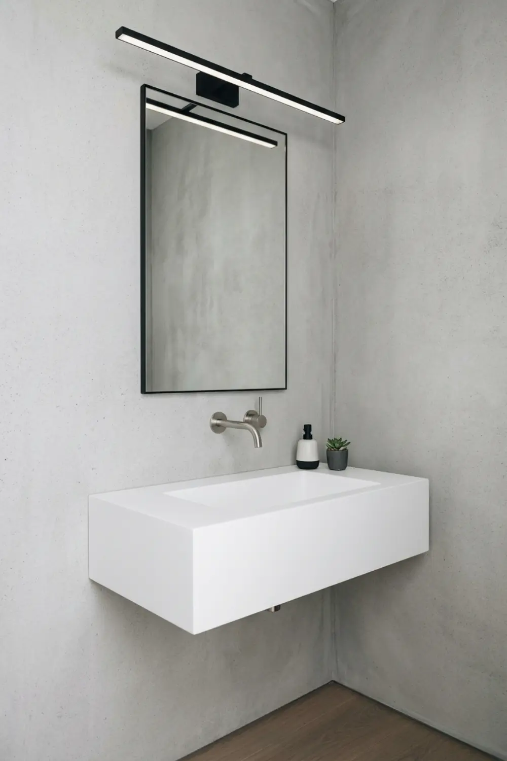 Slim Wall-Mounted Bathroom Fixtures for a Modern Minimalist Look