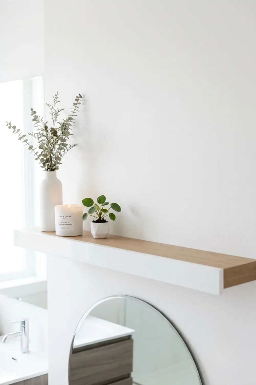 Leave Negative Space on Your Bathroom Shelf for Luxe Vibes