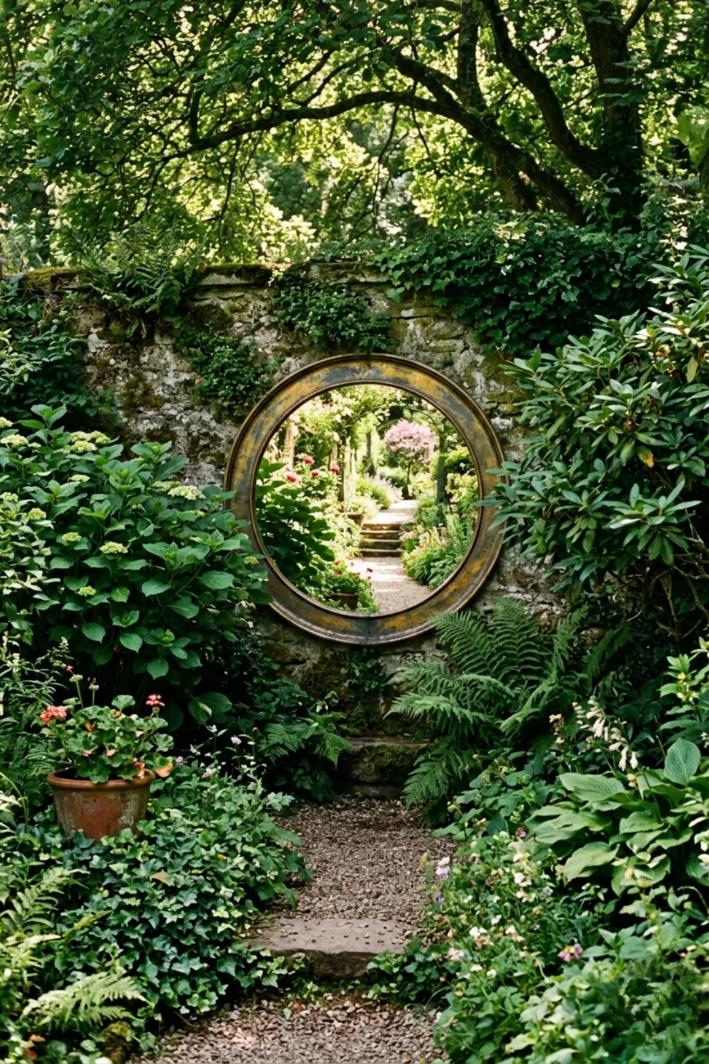 Garden Mirror Trick: Make a Small Yard Look Bigger Instantly