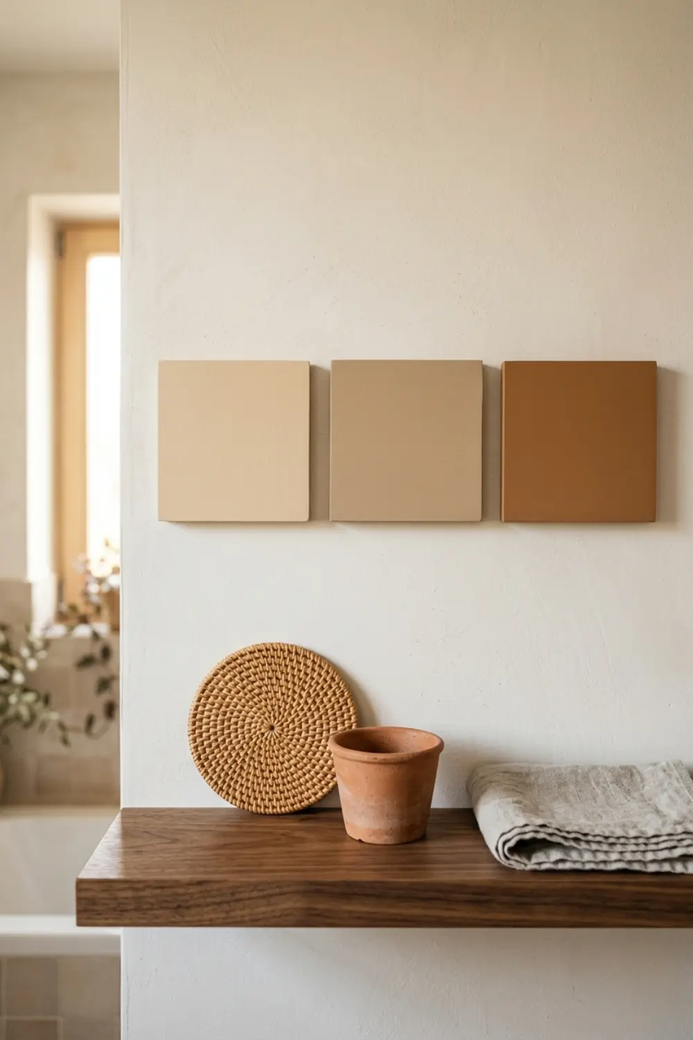 Warm Neutral Color Palette Ideas for Earthy Bathrooms
