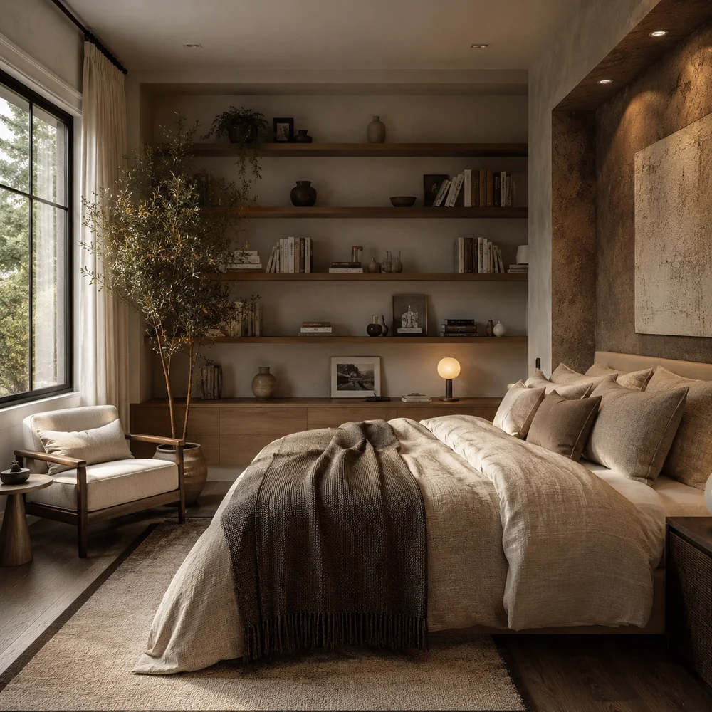 Bedroom Shelf Styling Ideas Designers Love Worth Copying Right Now — interior design photograph