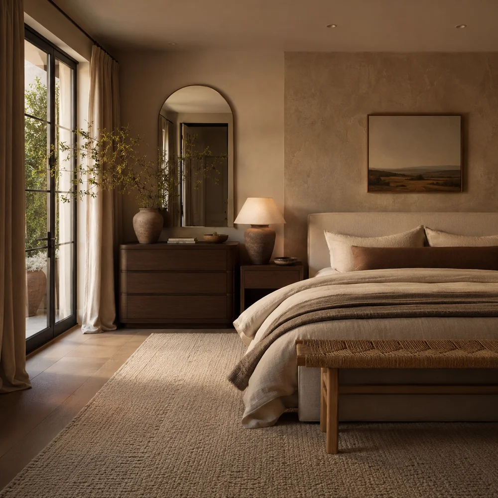 How to Create Warm Neutral Bedroom Ideas That Will Never Go Out of Style — interior design photograph