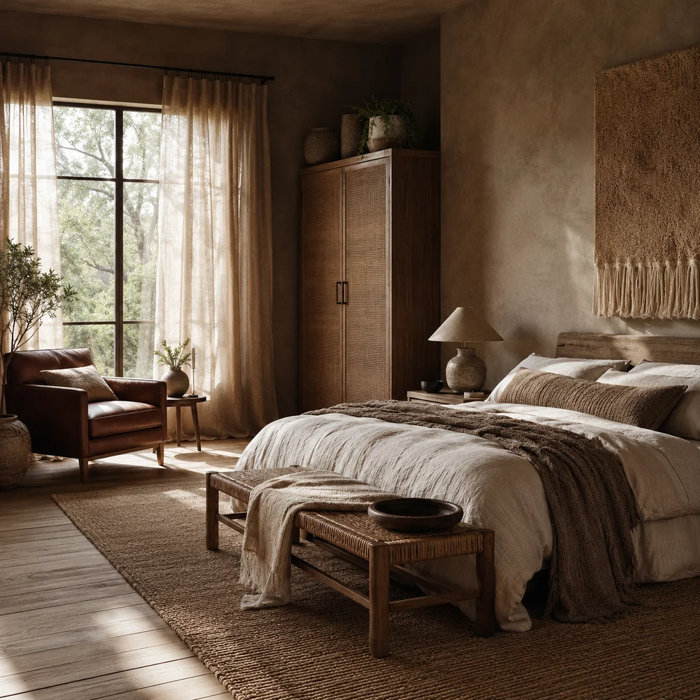14 Earthy Bedroom Decor Inspiration Ideas Every Cozy Home Actually Needs Right Now — interior design photograph