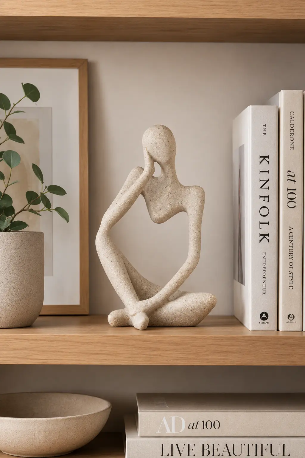 Sandstone-Resin-Thinker-Statue-Style-Abstract-Sculpture