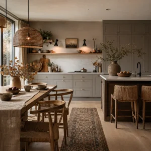 How to Style a Cozy Neutral Kitchen on Any Budget — interior design photograph
