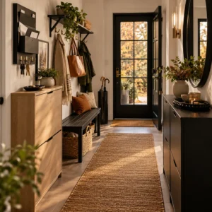 How to Make a Drop Zone in a Small Entryway — interior design photograph